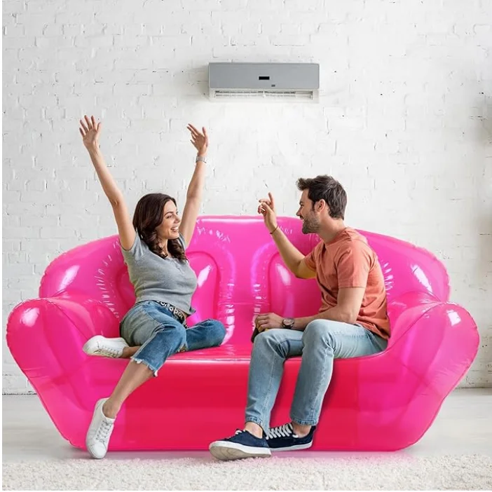 High Quality Inflatable Air Camping Sofa Bed For Outdoors Living Room Folding Double Seat Inflatable Sofa