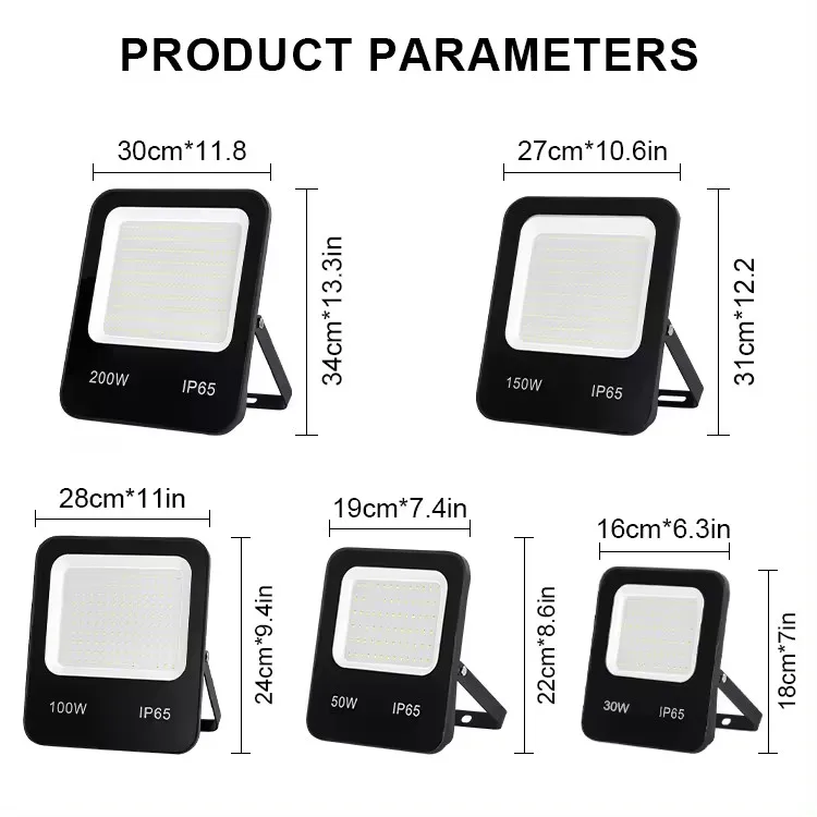 New Outdoor Waterproof Projecto Smd LED Flood Light Ultra Slim Body Ip65 50w 100w 200w 300w 400w 500w Watt LED Flood Light