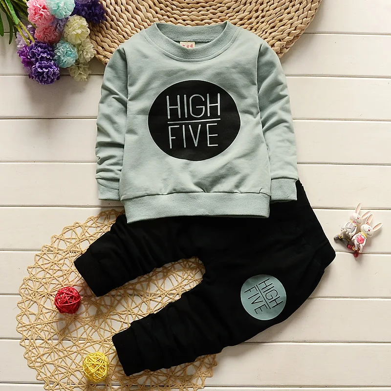 Ms-421 Baby Girl Clothes Set Outfits 3-4 Years Autumn Sweatshirt + Trouser Pants 2 Pcs Children Suits Toddler Clothing