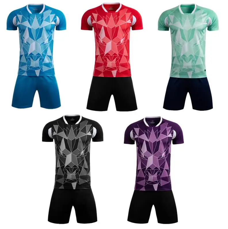 New Design Custom Soccer Jersey Training Football Set Man and Boy Football Kit Soccer Jersey Uniform