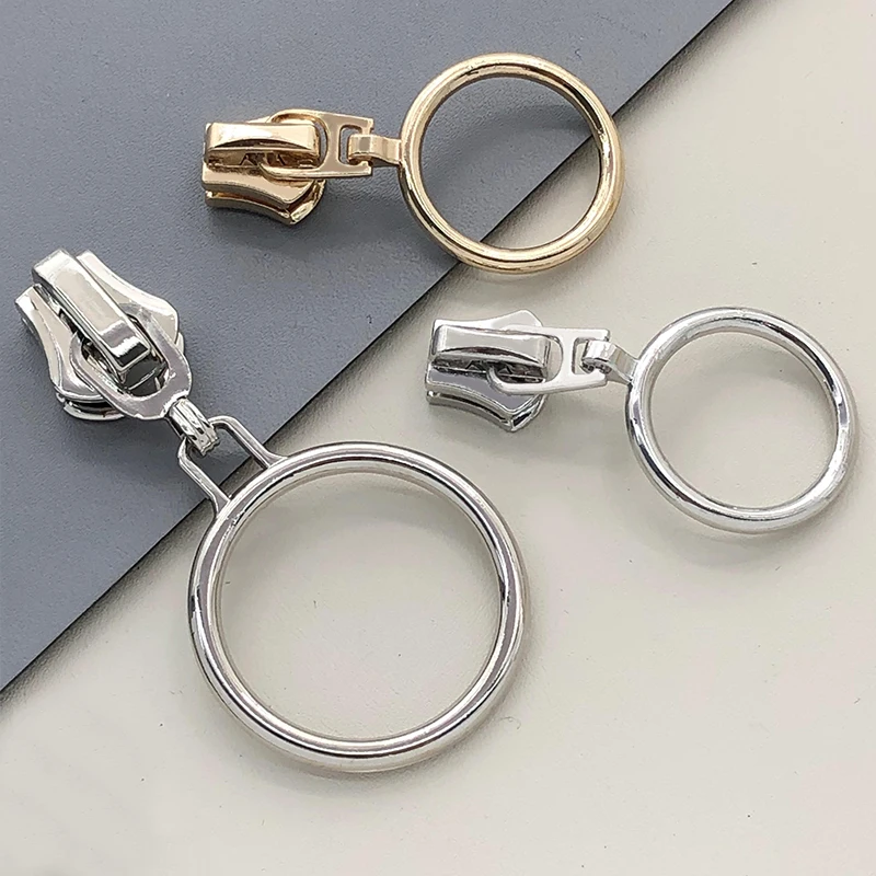 Wholesale Handbag China Logo Boot Personalized Gold Zipper Custom Slider Metal Zip Pulle