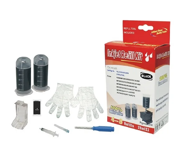 Набор для заправки картриджей для Canon PG-245/PG-265/PG-545/PG-245XL/PG-265XL/PG-545XL пигментные черные чернила