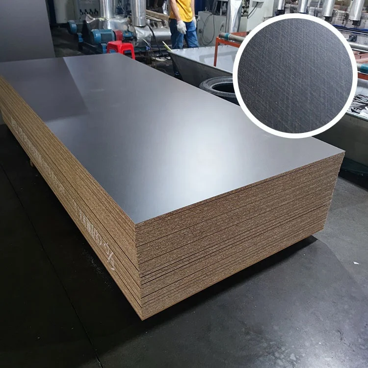 Hot selling spot 4*8ft 12/16/18/25mm particle board high quality particle board manufacturing melamine e1 particle board