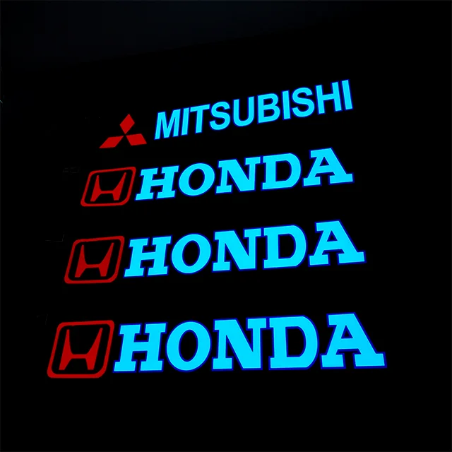 custom van brand logo sticker car decal flash glow vehicle sticker advertisement use or decoration support app or remote control