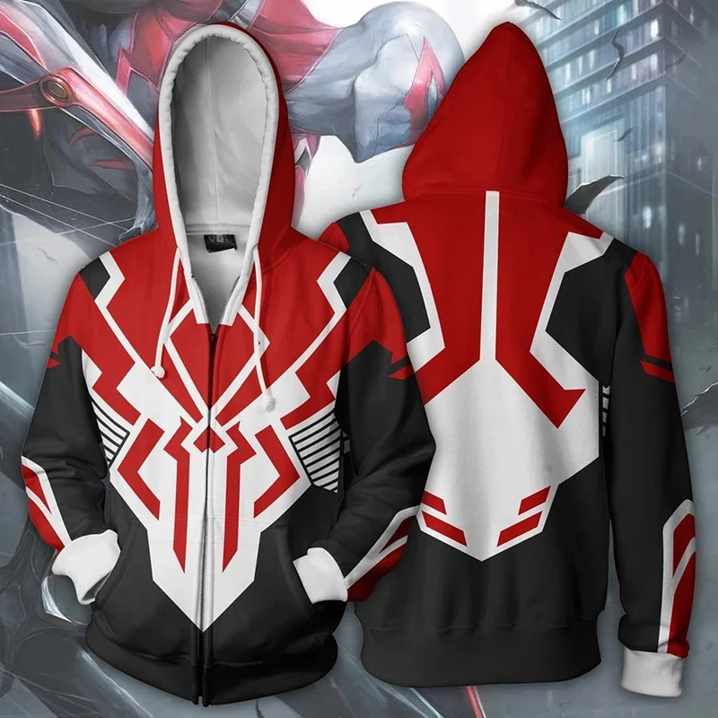 Black Spider Miles Coat Jacket polyester zip up hoodie full zip up hoodie manufacturer anime hoodies men
