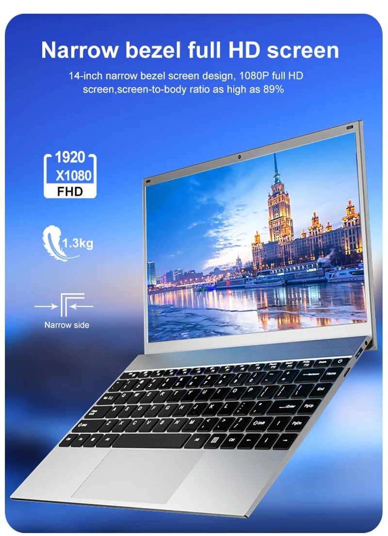 OEM высококачественный i3/i5/i7 8 + 128GB/256GB/ Computadoras низкая
