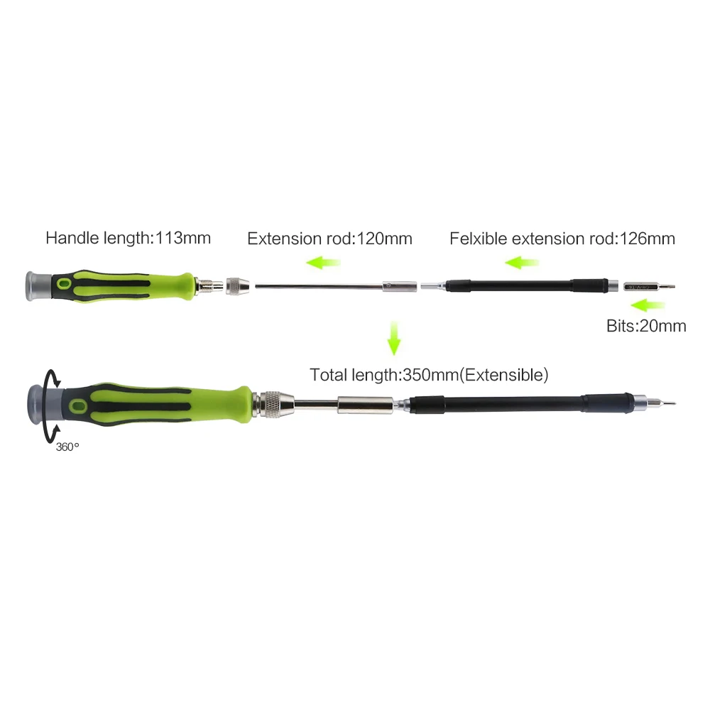 BESTOOL OEM 45pcs Multi-Bit Hardware Kit Set Strong Magnetic Precision Screwdriver set with Torx Phillips Slotted bits