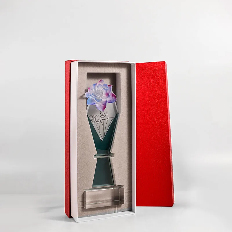 LJ1061-Glass trophy customization High-end creative champion souvenir award cup brand crystal trophy customization