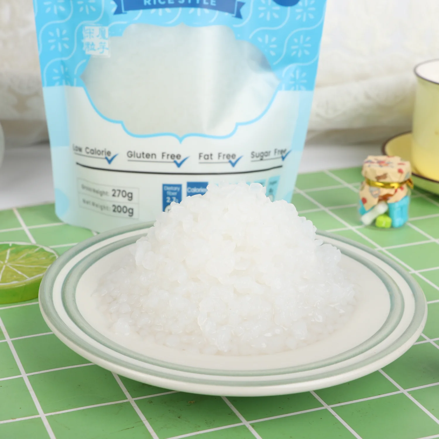 Bulk konjac rice konnyaku fresh pasta vegan food rice shirataki konjac noodles keto healthy diet konjac rice halal