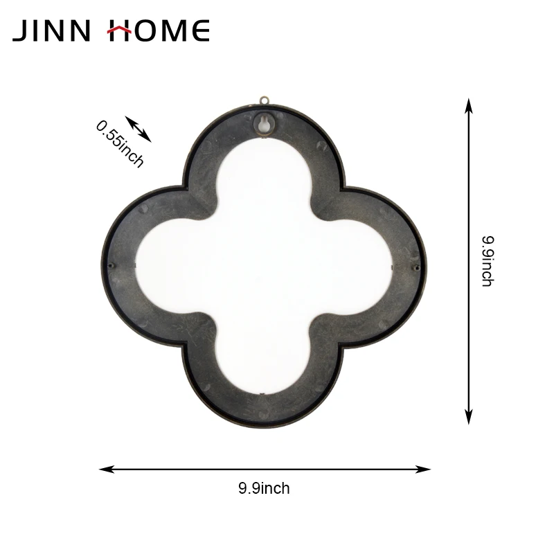 Роскошные Дизайнерские зеркала Jinnhome с золотым клевером набор из 5 декоративных зеркал для украшения стен декор квартиры искусство металлической цепочкой