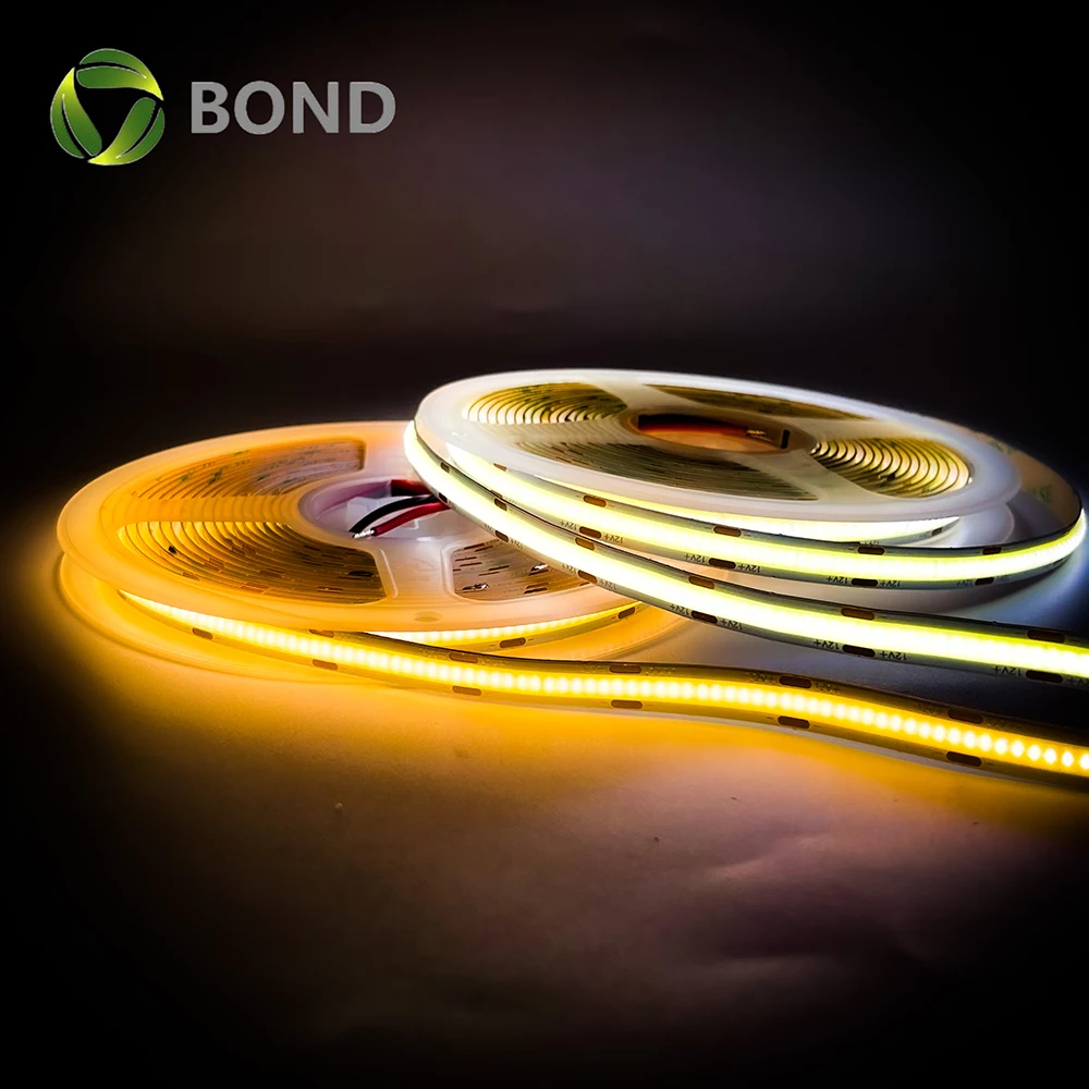 Dc12 24v Flexible Cob Led Strip High Density No Spot 320led 480led 14w/meter Warm White/nature White/white/red/green/blue/yellow