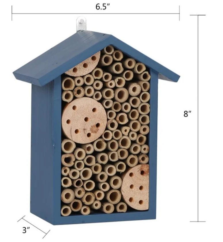 Wooden insect House  Outdoor Garden Bee nest