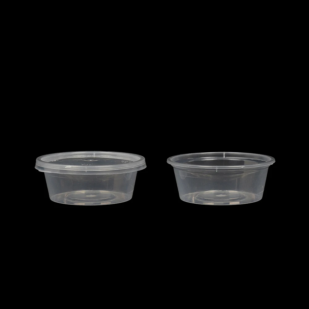 Microwavable Packaging box Disposable Food Container transparent Plastic bowl With Clear Lid