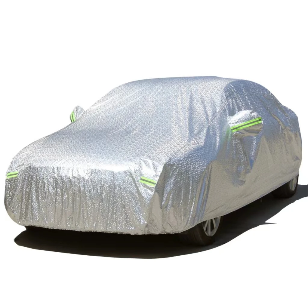 Custom aluminum film waterproof sunscreen thickened full car cover