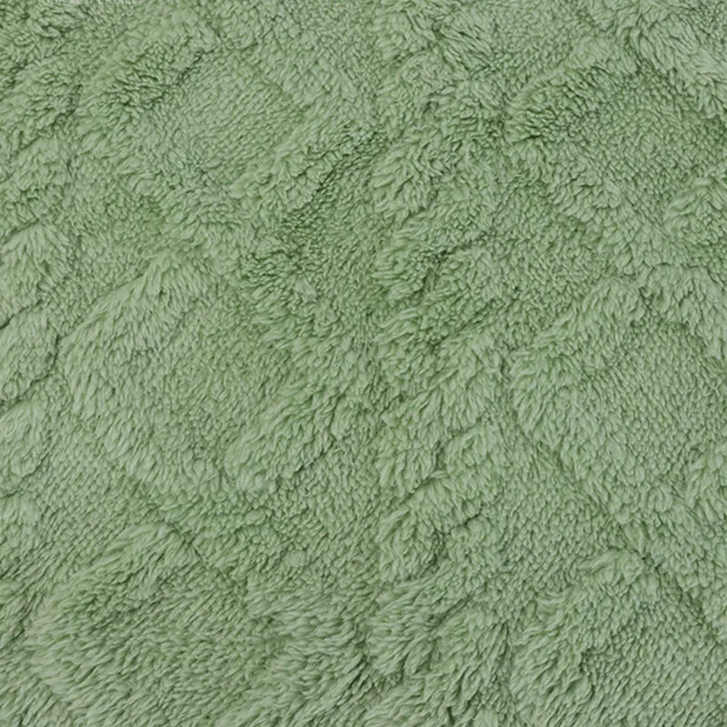 Double-sided Jacquard Arctic Velvet Printed Striped Soft Baby Fleece Faux Rabbit Fur Fabric