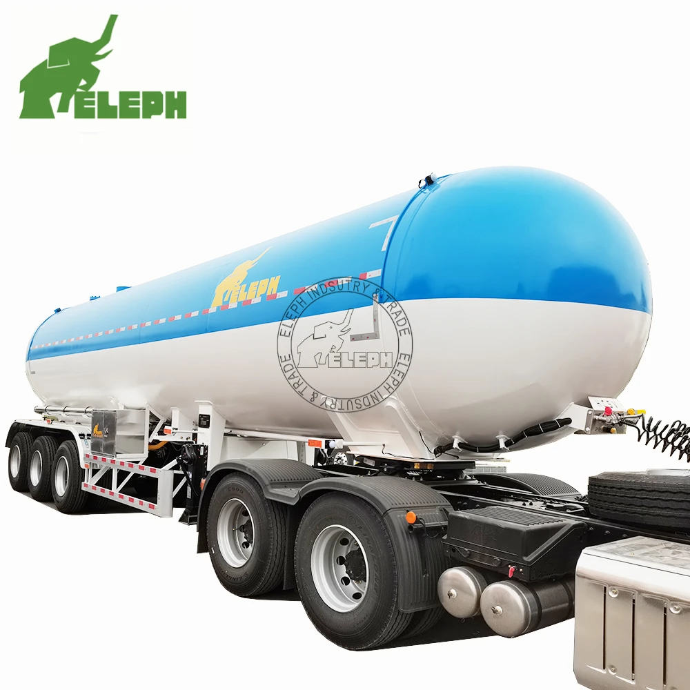 Eleph Verified Pro 3 Axle 60.72CBM LPG Liquid Ethane transport fuel tanker semi-trailer