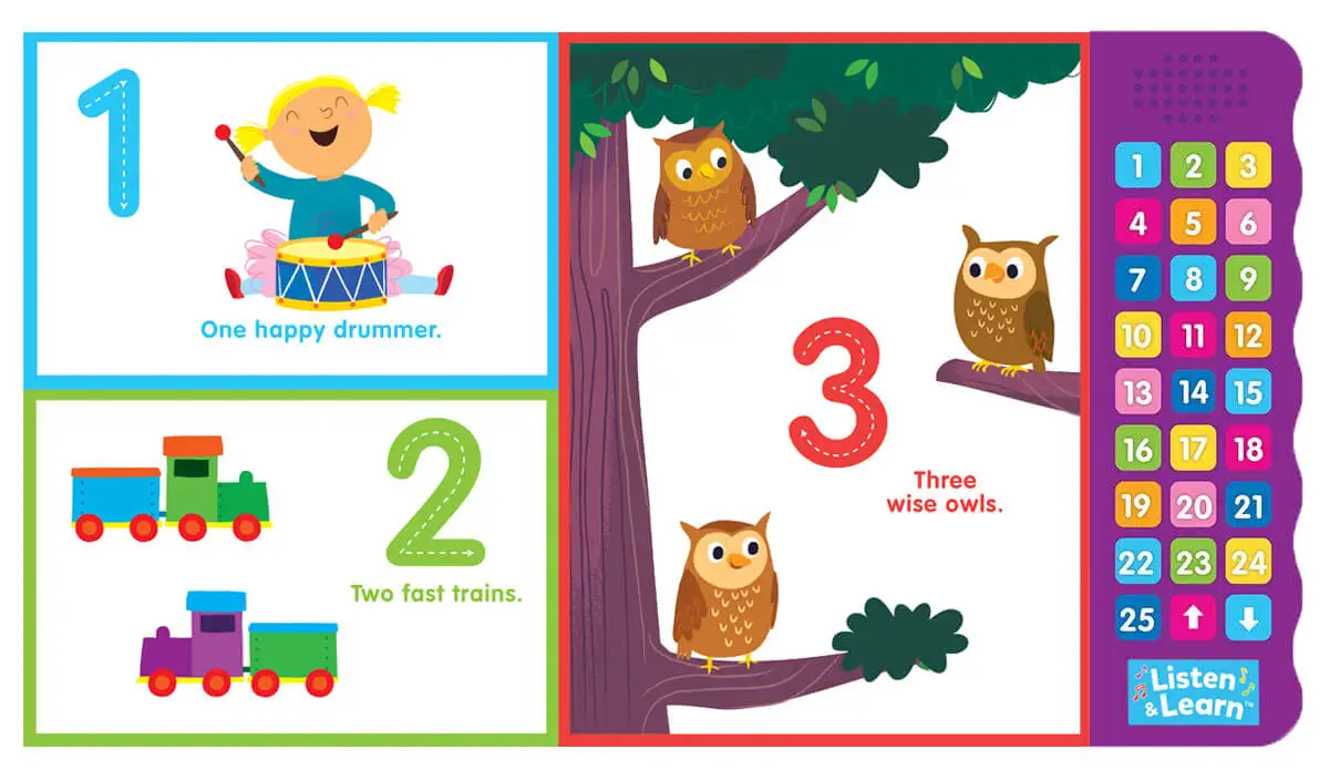 Заводская изготовленная на заказ ABC Learning английская книга пресс-Кнопка 123 звуковая для обучения детей