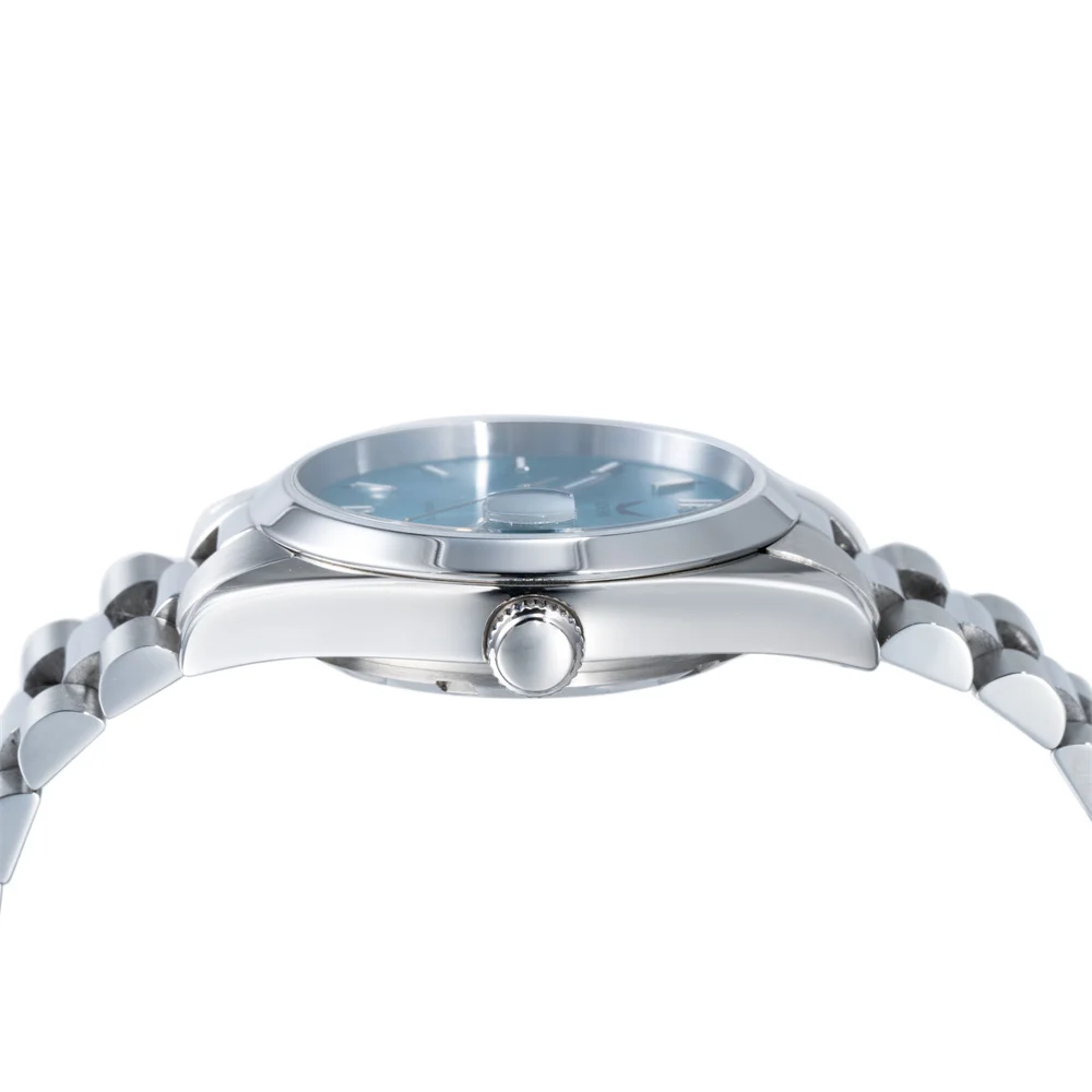 Quartz Wristwatch Male Luminous Waterproof Clock Horloges Zonder Merk Logo Watches Men Wrist Wholesale Baby Blue Watch