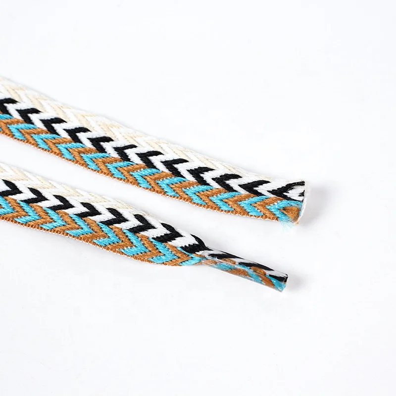 Width 8mm Flat Shoelace Fashion Wholesale Manufacturer Plastic Tip Custom Shoe laces For Shoes