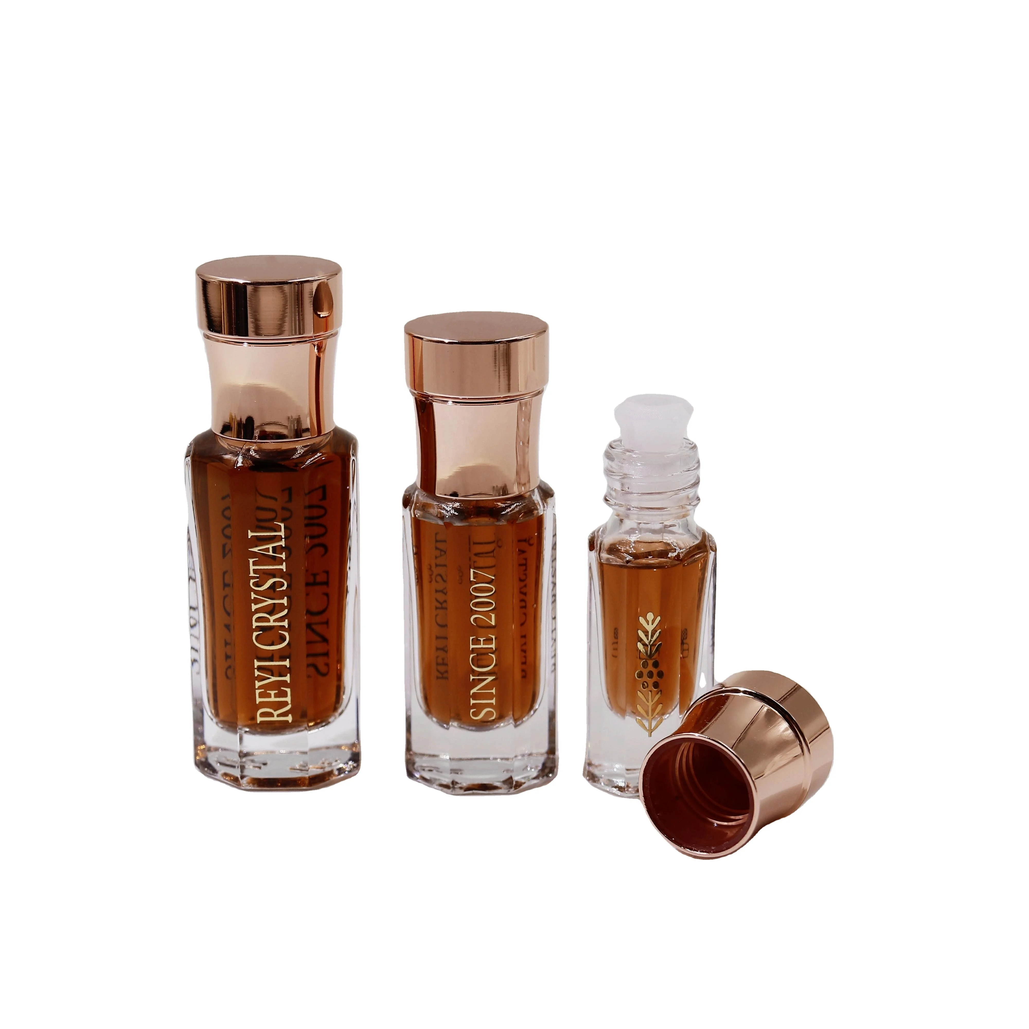 3ml 6ml 12ml New Arrival Unique Thick Base Attar Oil Glass Bottles