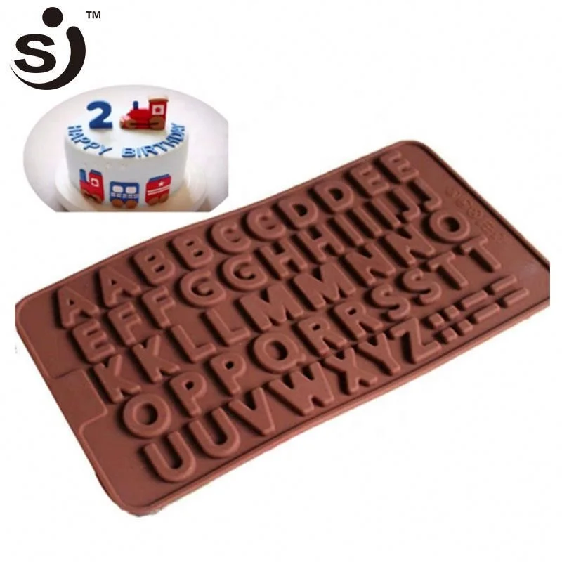 Alphabet Letters Design Silicone 3d Chocolate Mold