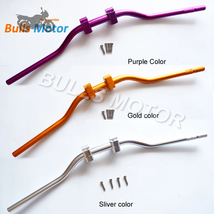 Hot sale BWS Modified Motorcycle Racing Handlebar universal  28mm  fat bar with handlebar riser For Motorcross Dirt Bike