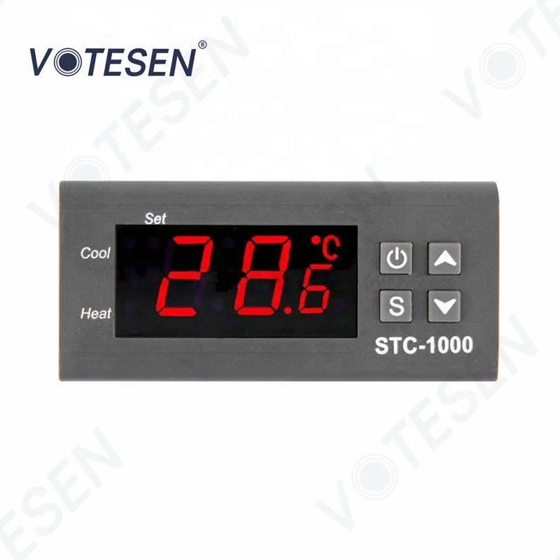 STC 1000 Digital Temperature Controller Contact Sensor 2 Relay Output Types Aquarium Thermostat 110V