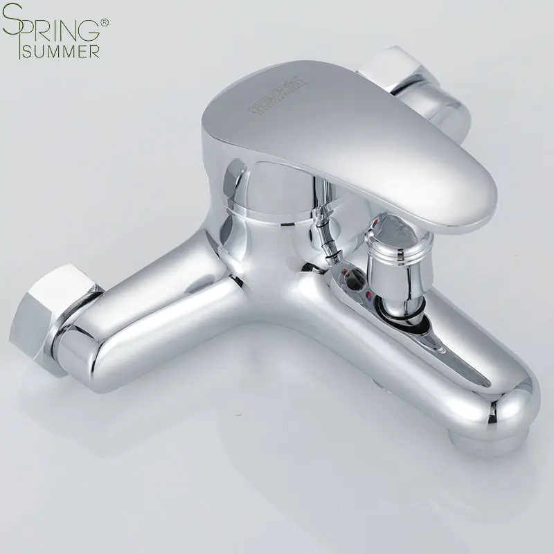 SPRING SUMMER Economic Bathroom Bath Mixer Tap With Shower Bath Shower Faucets