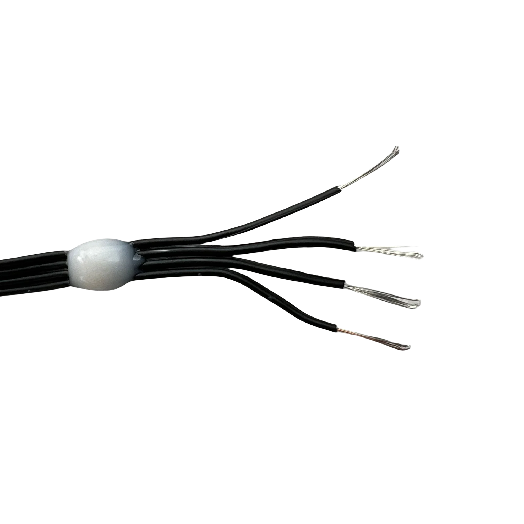 DC12V 1000 LEDs 2.5cm/5cm Pitch With Data Return Wire 4Pin WS2812B LED Seed String Light RGB IC Addressable IP67 Black Wire