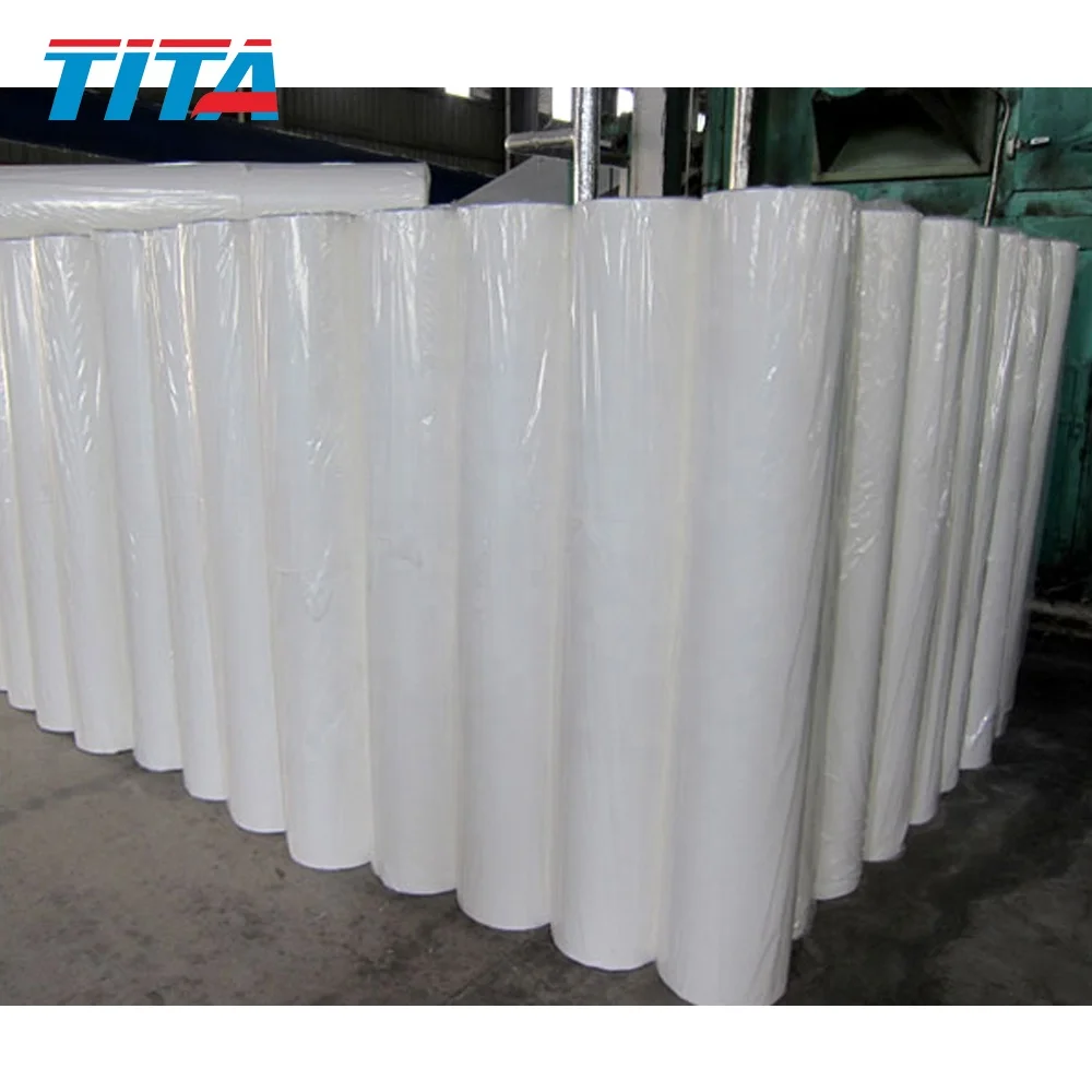 PVA hot water soluble non woven paper for lace embroidery 38 gsm