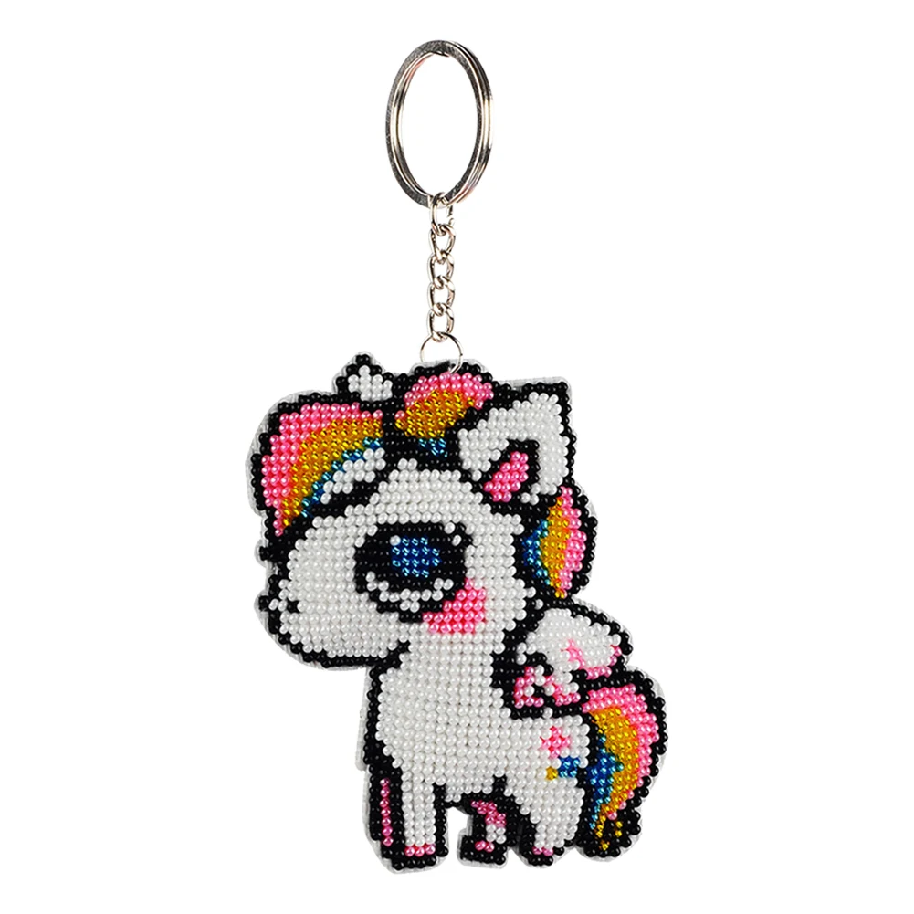 Diy beads embroidery toys for children Beads Cross Stitch Kit keychain homemade toy gift