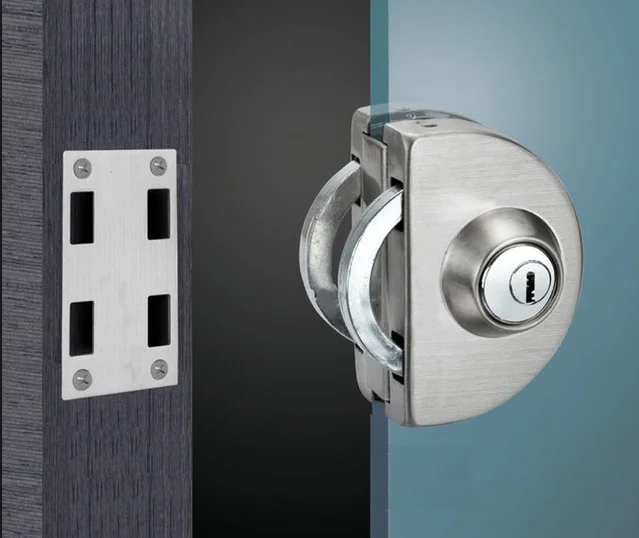 JL-401A Glass Door Lock Security Heavy Duty Frameless Sliding Glass Door Lock