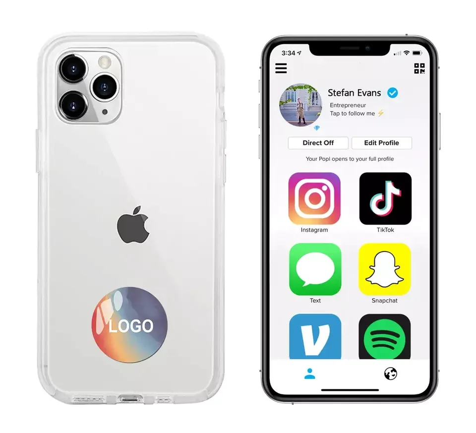 SPVRFID RFID NFC эпоксидная метка соцсети пользовательская печать социальная наклейка программируемая