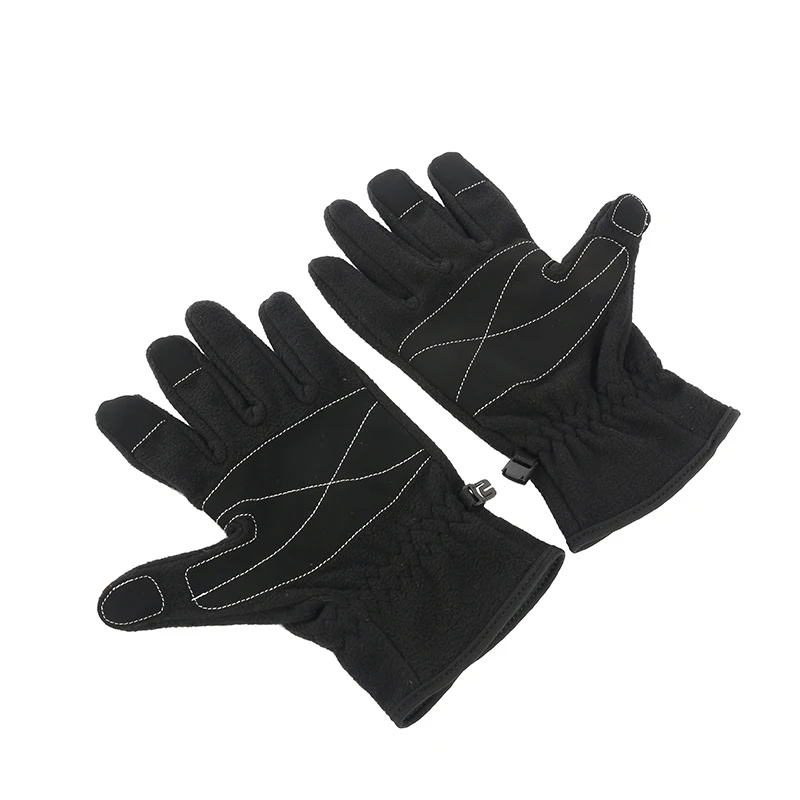 Low price Winter non-slip warm Fleece custom logo gloves for adults