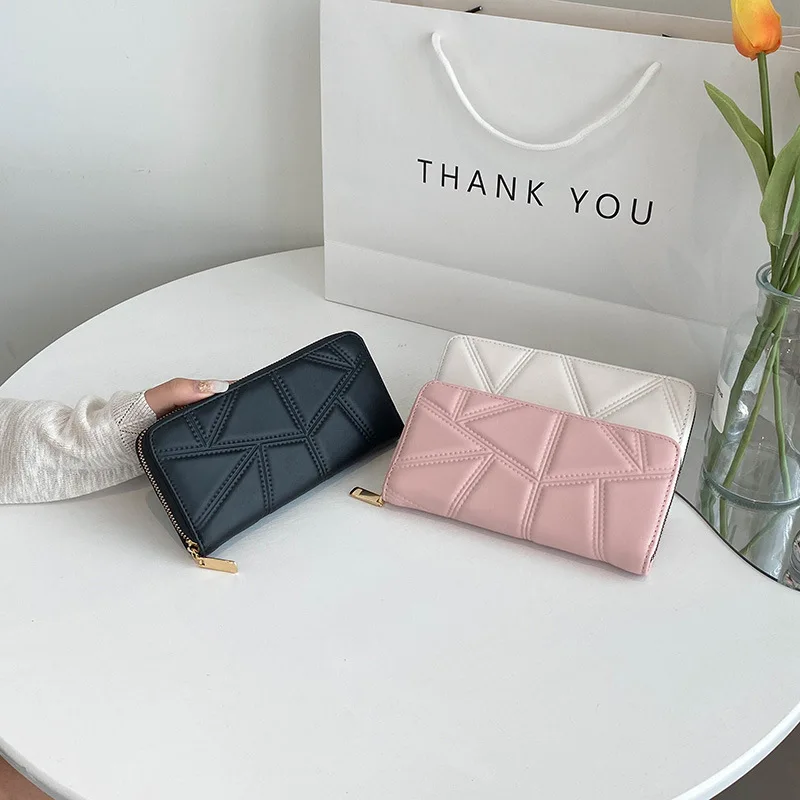 Wholesale New Fashion Luxury  Clutch Women Ladies Long Pu Leather Wallets  Money Coin Pocket Card Holder Wallet