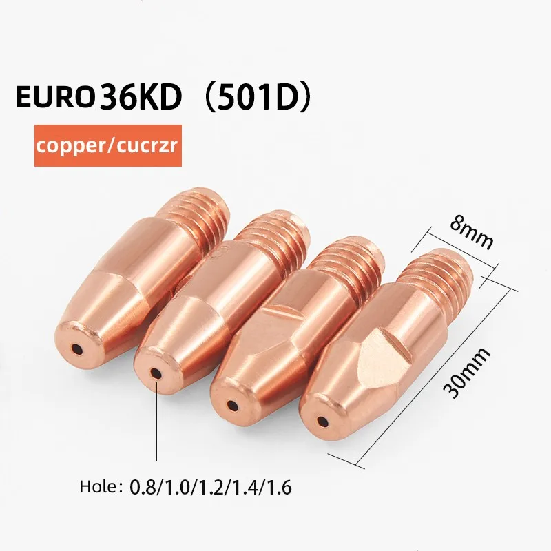 M8*30*0.8 Copper Contact Tip Essential Welding & Soldering Supplies use for binzl 36KD 501D