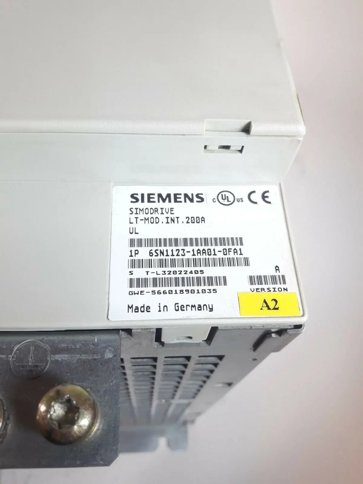 Siemens Sitop Power Module CNC Milling Machine 6SN1123-1AA01-0FA1 6SN11231AA010FA1