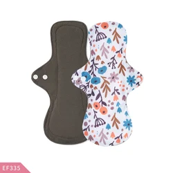 Moramona Non-slip Reusable Sanitary Napkin silicone dots Bamboo Charcoal Cloth Pads For Lady