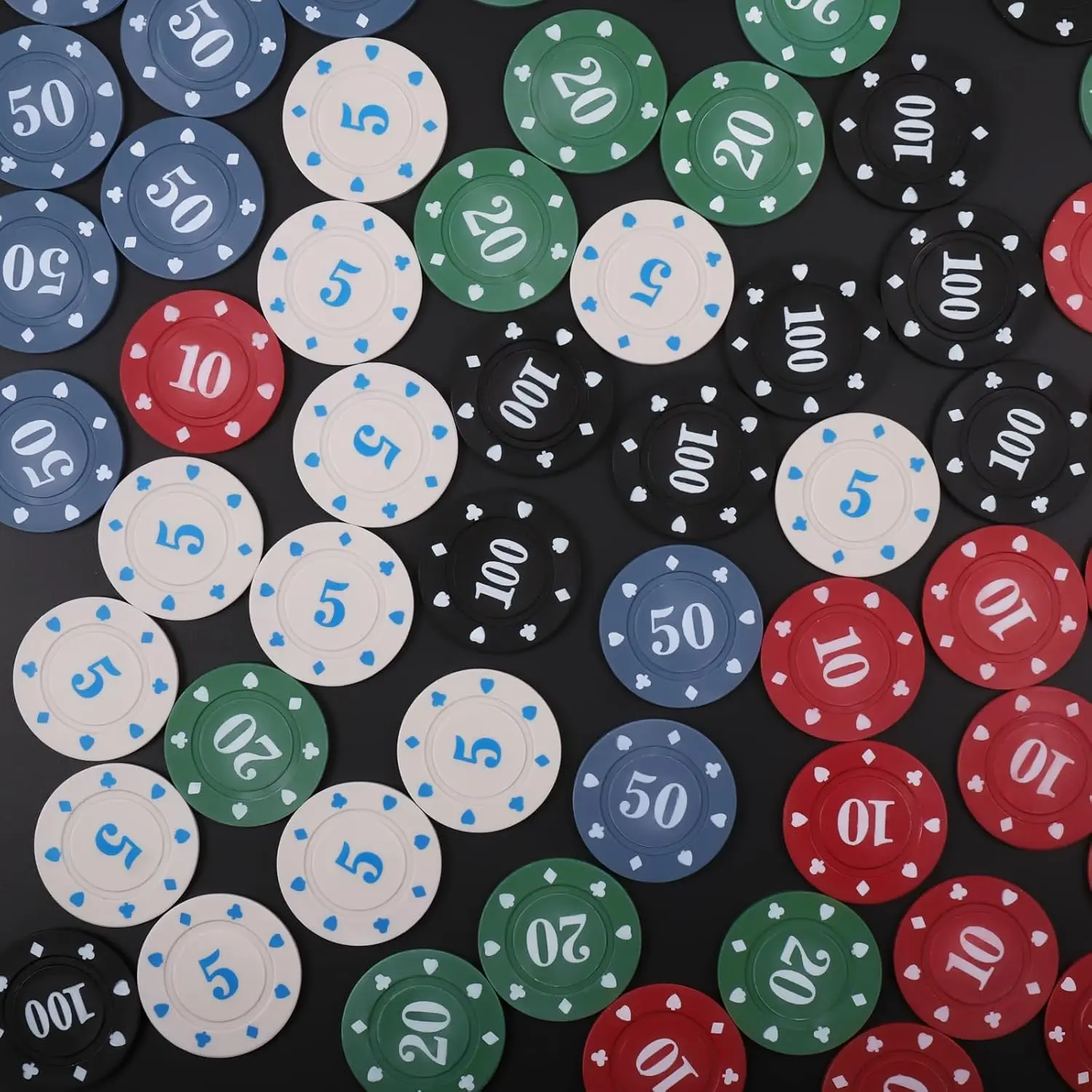 High Quality Custom Cheap Blanks Ceramic Clay Poker Chips Set Factory round ABS Casino Poker Chips with Custom Logo