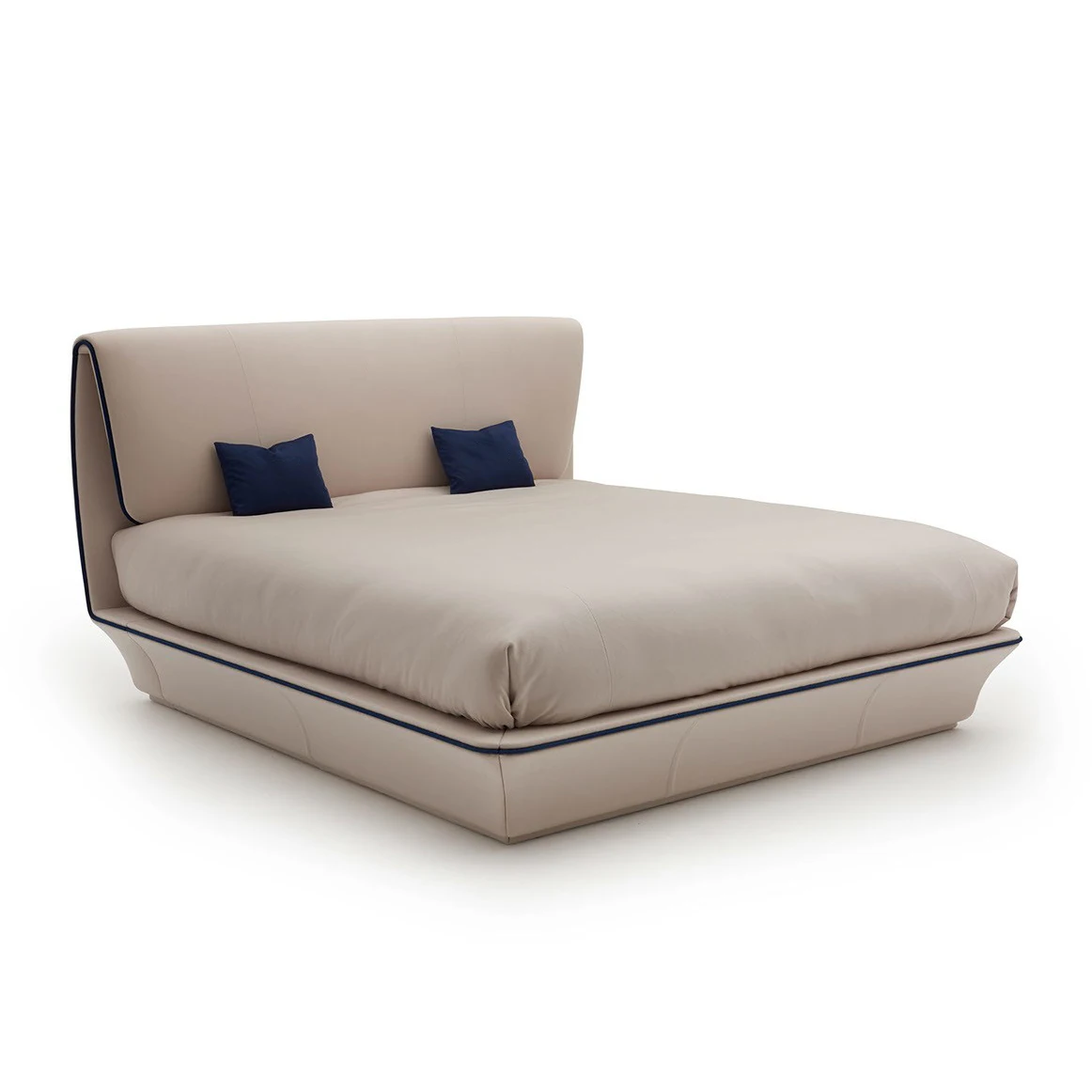 Italian design bedroom PU leather bed furniture nordic luxury design modern king size microfiber fabric bed luxury leather bed