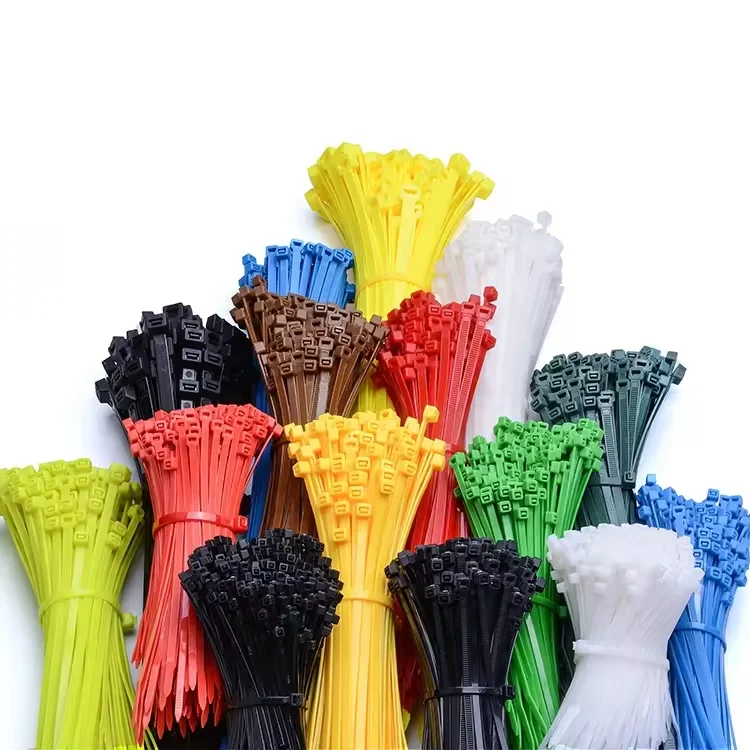 Factory Price  Nylon66 PA66 Self-Locking Cable Zip Ties 3.6*200mm Plastic Cable Wire Ties