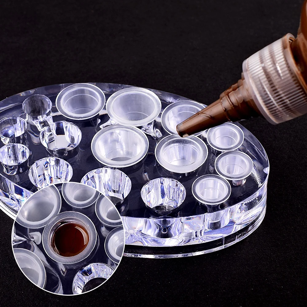 Микроблейдинг стаканчик с акриловыми пигментными чернилами держатель для перманентного макияжа