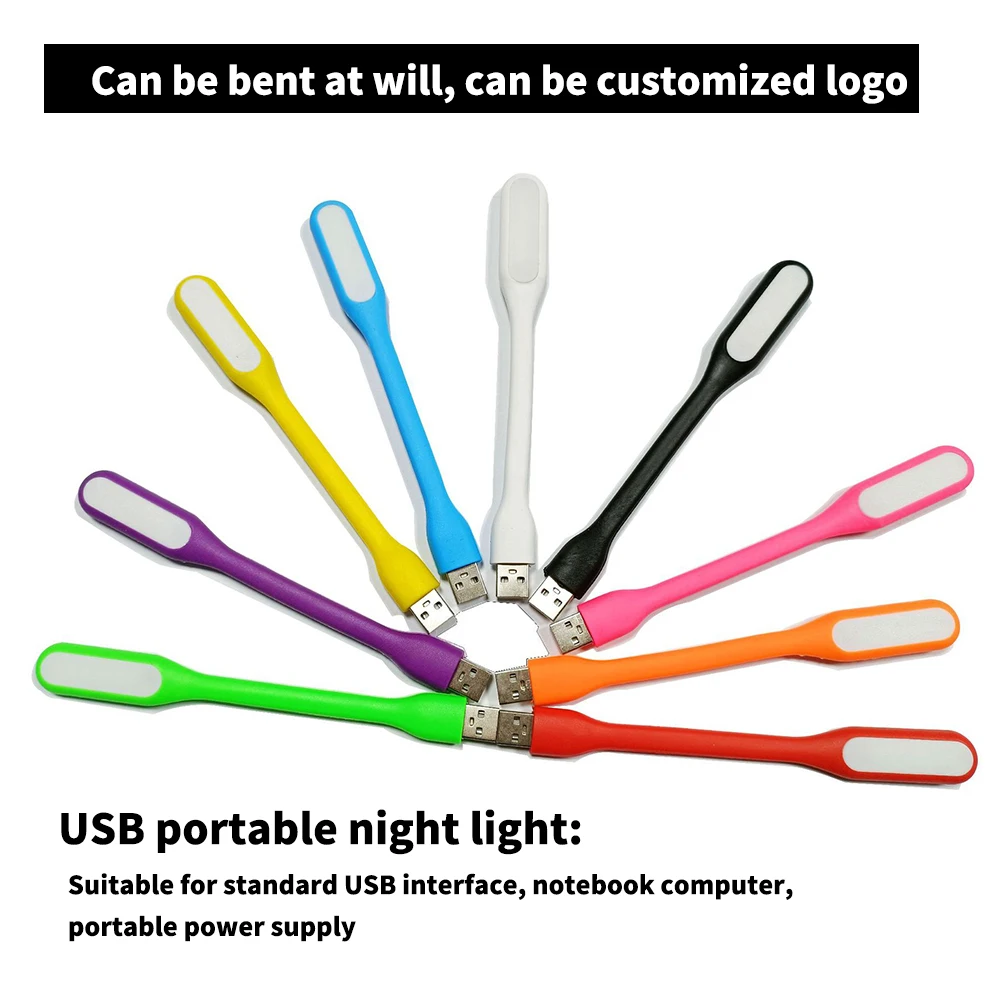 DC5V Mini USB LED Light Lamp Flexible Gooseneck Reading Light Portable USB Laptop Light for Laptop Keyboard Power Bank