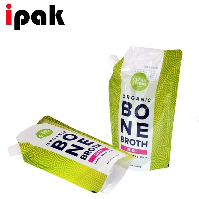 Custom Food Grade 100ml 250ml 500ml Stand up Alcohol Soy Milk Jelly Juice Liquid Beverage Drinks Spout Pouch