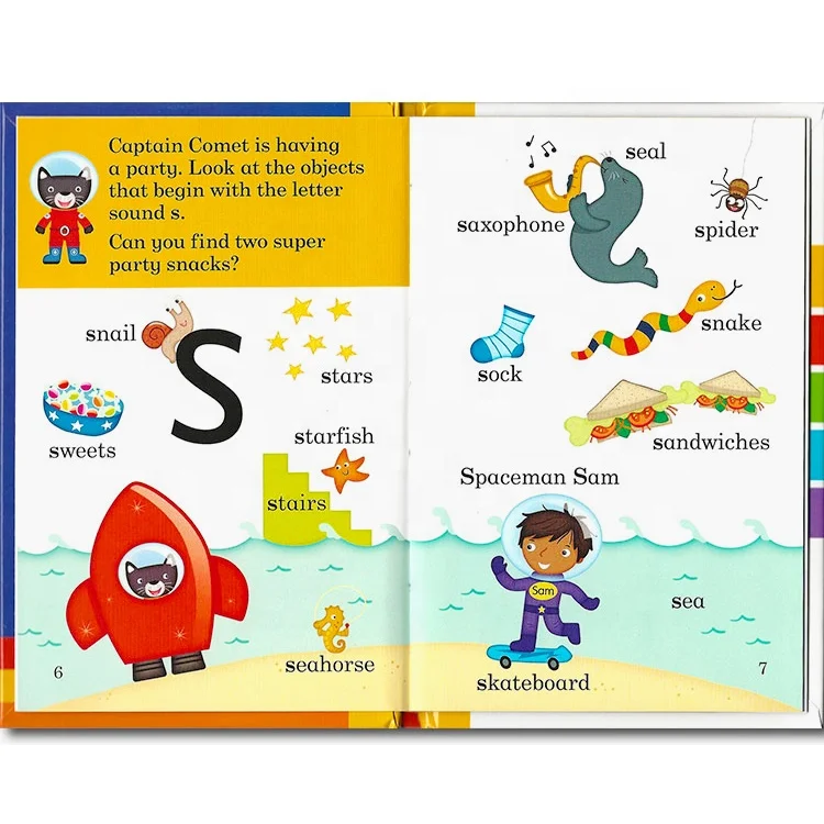 wholesale cheap hardcover baby phonics usborne english story activity manga book