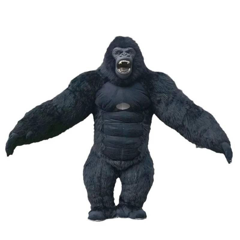 Kinqee Cute Inflatable Costume Mascot Big Ear Monkey Cosplay Carnival Dress Cartoon Mascot For Boy