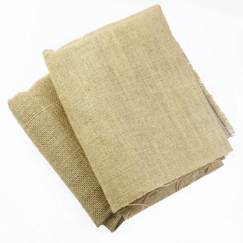 Meetee FA015 150cm DIY Handmade Sewing Accessories Thickened Vintage Decorative Linen Cloth Sackcloth for Background Tablecloth