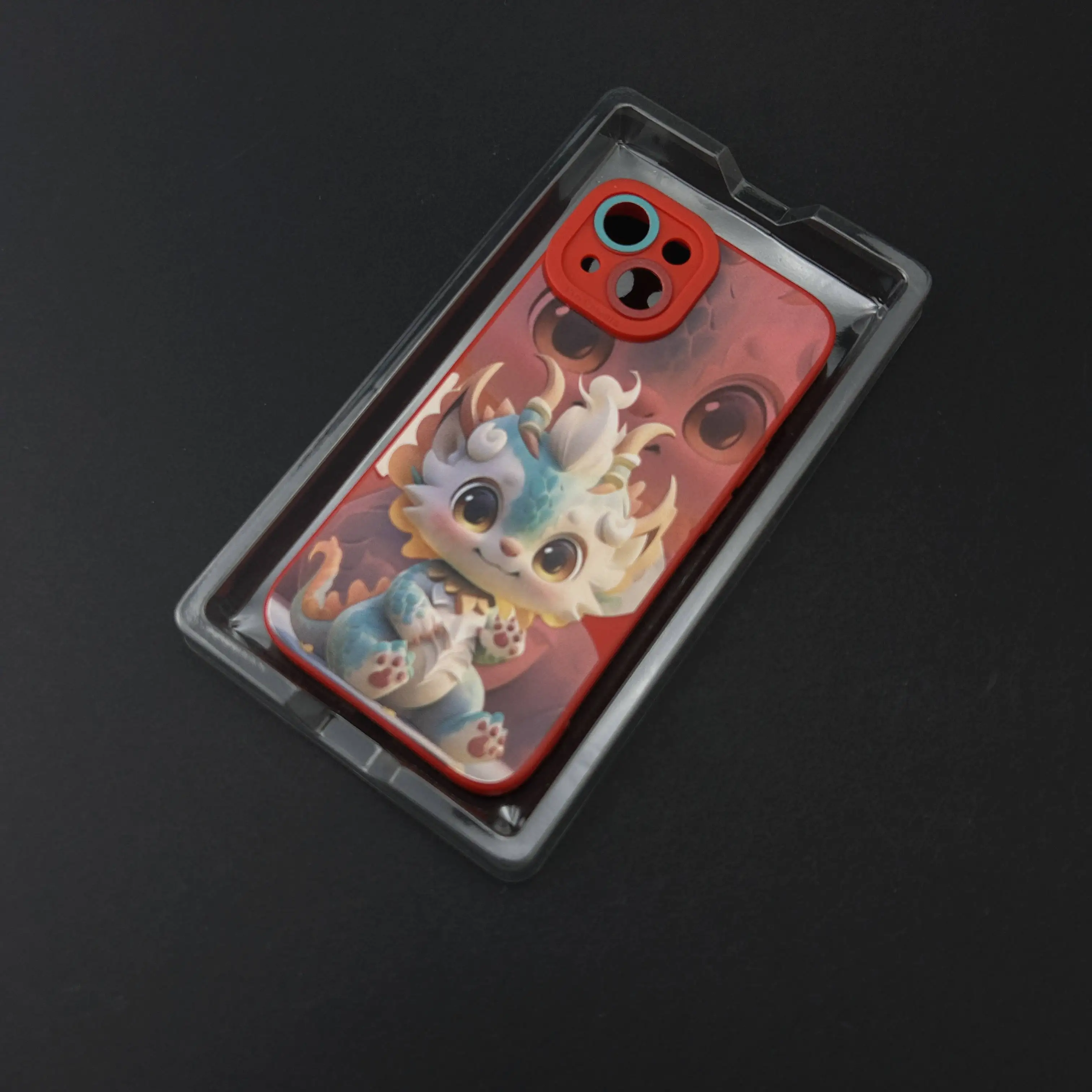 Custom plastic blister tray insert clear for luxury mobile phone case packaging