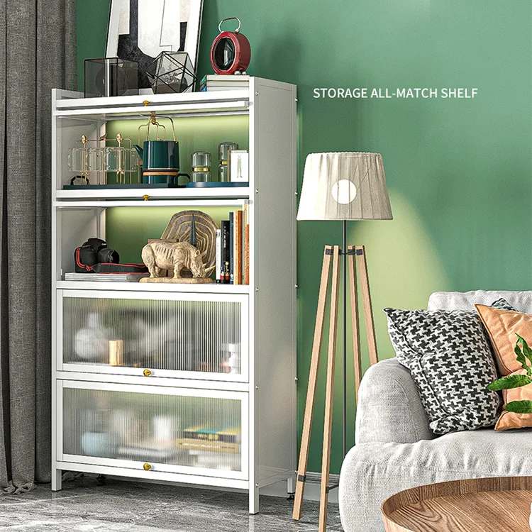 Kitchen Shelf Floor Multi-Layer Dust-Proof Sideboard Cabinet Small Appliances Microwave Oven Dish Storage Cabinet Sideboard