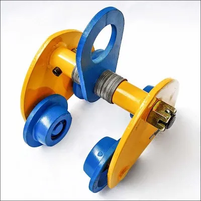 2T GCT hand pull manual beam trolley plain trolley/geared trolley/pull trolley